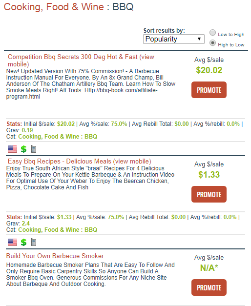 clickbank bbq products